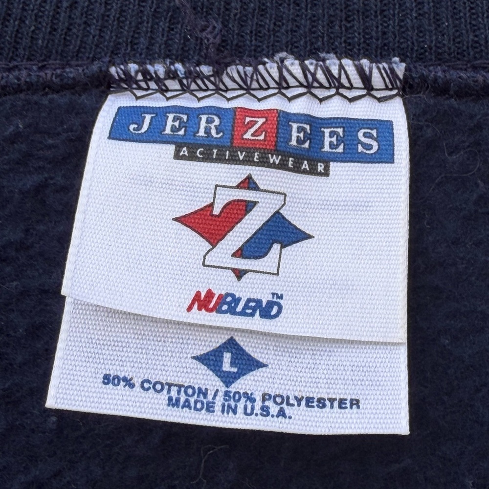 Vintage 90s Patchwork Quilt Panel Sweatshirt Large - image 2